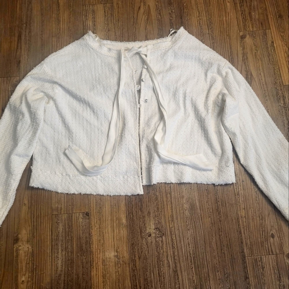 New Without Tags..Free People Women Cardigan White Size S
